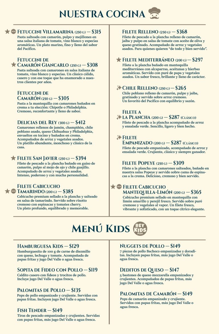 MENÚ MARISCOS EL REY 2026 texto curvas_sushis